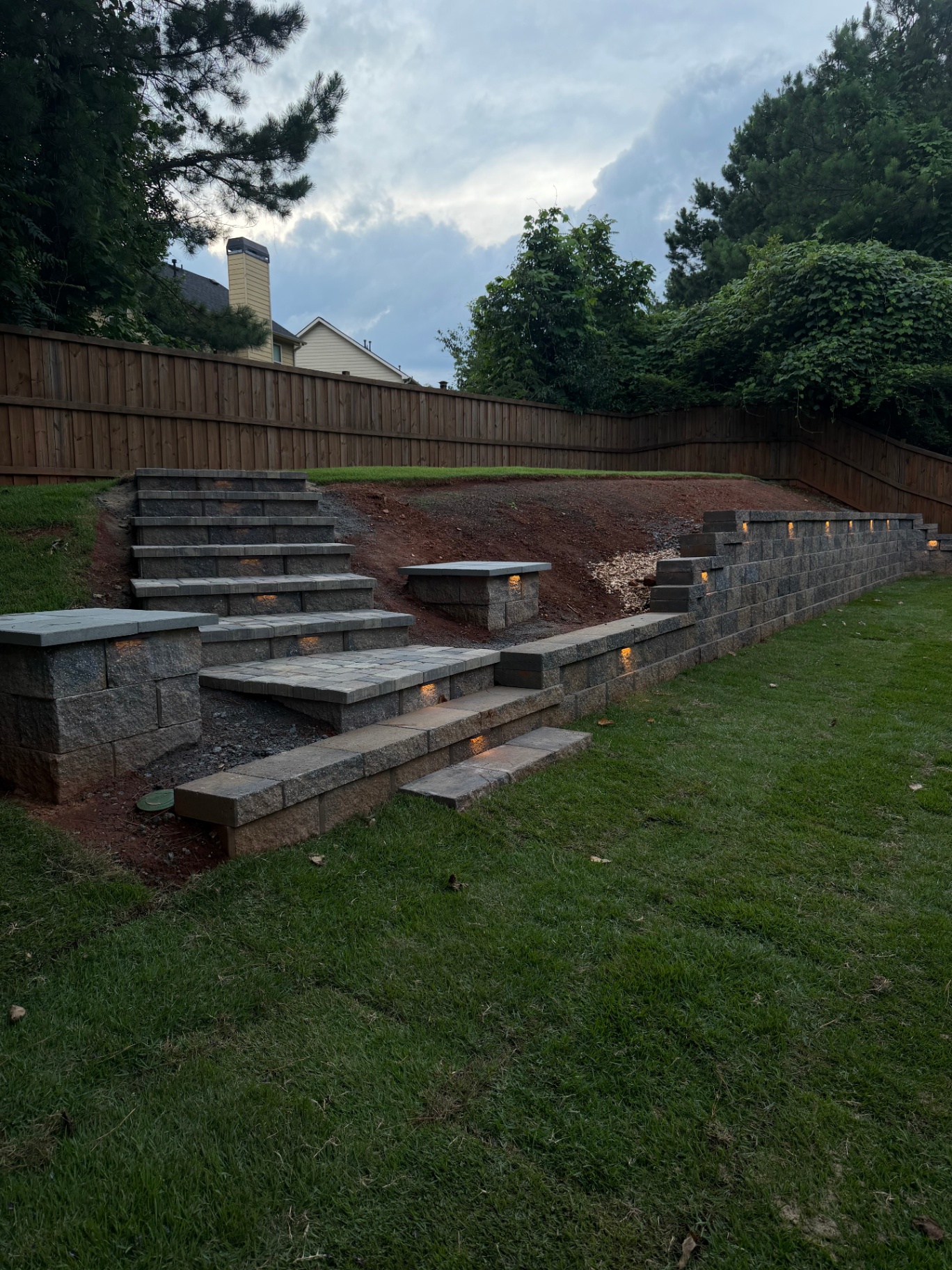 Stone Steps & Retaining Wall